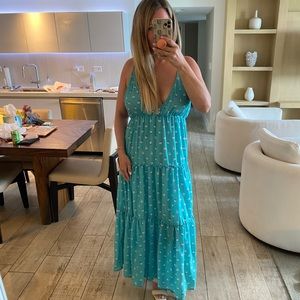 Floral Turquoise Dress